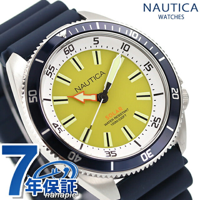 ノーティカ ノーティカヴィンテージ ソーラー 腕時計 ブランド メンズ NAUTICA NAPNVS401 アナログ イエロー ネイビー NAPNVS401