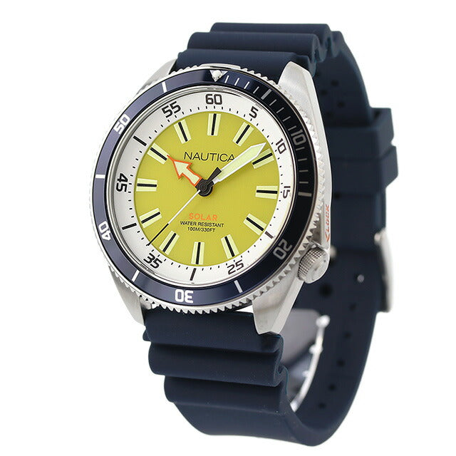 ノーティカ ノーティカヴィンテージ ソーラー 腕時計 ブランド メンズ NAUTICA NAPNVS401 アナログ イエロー ネイビー NAPNVS401