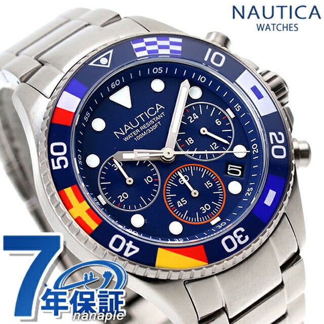 ノーティカ ウエストポート コレクション クオーツ 腕時計 ブランド メンズ クロノグラフ NAUTICA NAPWPF909 アナログ ネイビー NAPWPF909