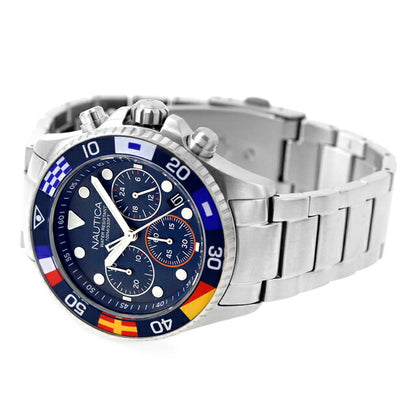ノーティカ ウエストポート コレクション クオーツ 腕時計 ブランド メンズ クロノグラフ NAUTICA NAPWPF909 アナログ ネイビー NAPWPF909