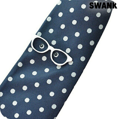 スワンク ネクタイピン SWANK タイバー×ネクタイセット メガネver タイピン メンズ NT07 シルバー アクセサリー 記念品 プレゼント ギフト NT07