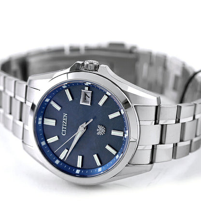 Outlet The Citizen High Precision Solar Yearly Difference ±5 Seconds Indigo Dyed Washi Dial High Precision Eco Drive Solar Watch Brand Titanium Solar AQ4091-56M Men&