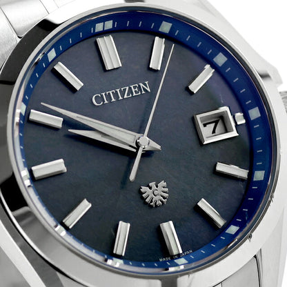 Outlet The Citizen High Precision Solar Yearly Difference ±5 Seconds Indigo Dyed Washi Dial High Precision Eco Drive Solar Watch Brand Titanium Solar AQ4091-56M Men&