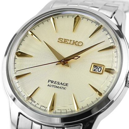 Outlet 精工 Presage 鸡尾酒时间自动手表品牌男式 SEIKO PRESAGE SARY273 模拟金日本制造 OL-SARY273