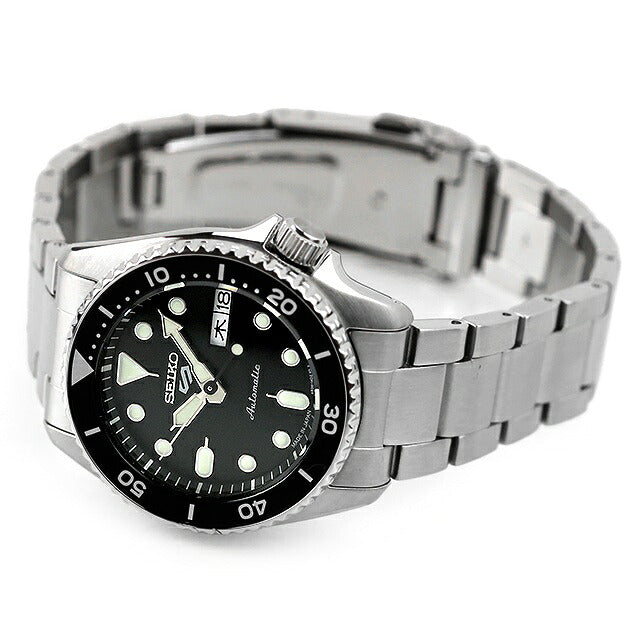 アウトレット セイコー5 スポーツ SKX Series 自動巻き 機械式 腕時計 ブランド メンズ レディース SEIKO SBSA225 アナログ ブラック 黒 日本製 OL-SBSA225
