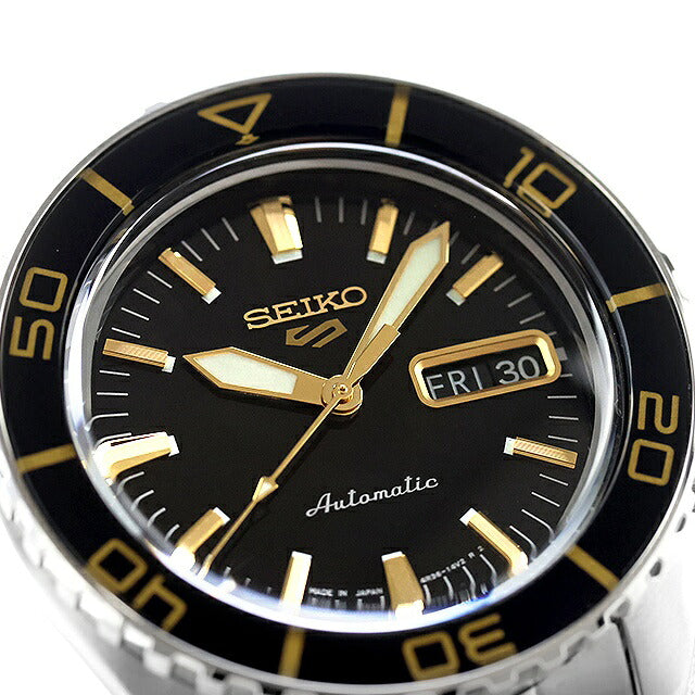 アウトレット セイコー5 スポーツ スーツ スタイル 自動巻き 腕時計 ブランド メンズ Seiko 5 Sports SKX Series SBSA261 アナログ ブラック 黒 日本製 OL-SBSA261