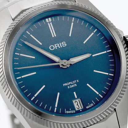 アウトレット オリス 腕時計 プロパイロット X キャリバー400 39mm 01 400 7778 7155-07 7 20 01TLC ORIS 時計 自動巻き チタン 新品 OL-400-7778-7155MB