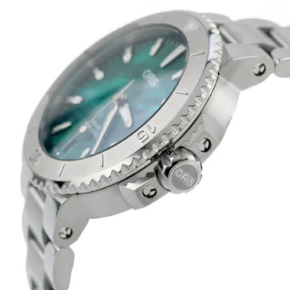 アウトレット オリス 腕時計 アクイス デイト ブレスネット 36.5mm 01 733 7770 4137-07 8 18 05P ORIS 時計 自動巻き  新品 OL-733-7770-4137MB