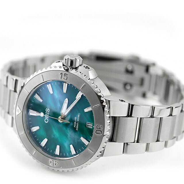 アウトレット オリス 腕時計 アクイス デイト ブレスネット 36.5mm 01 733 7770 4137-07 8 18 05P ORIS 時計 自動巻き  新品 OL-733-7770-4137MB