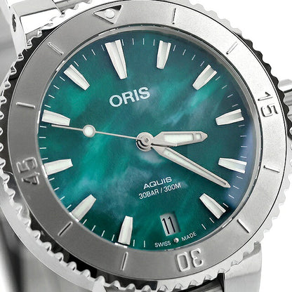 アウトレット オリス 腕時計 アクイス デイト ブレスネット 36.5mm 01 733 7770 4137-07 8 18 05P ORIS 時計 自動巻き  新品 OL-733-7770-4137MB