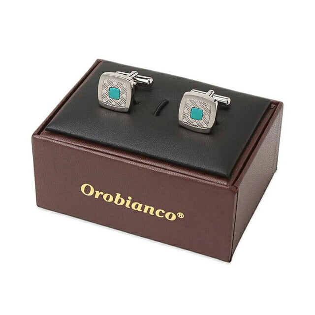 オロビアンコ カフス ブランド Orobianco ORC372B シルバー グリーン アクセサリー ORC372B