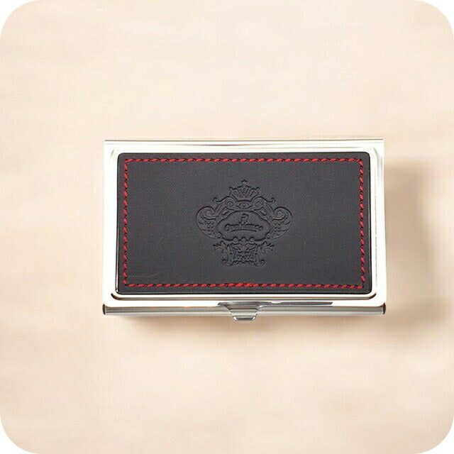 オロビアンコ カードケース メンズ レディース Orobianco カード入れ 名刺入れ パスケース コンパクト ステンレス、牛革 ORCA-001 BK ブラック 小物 ORCA-001-BK