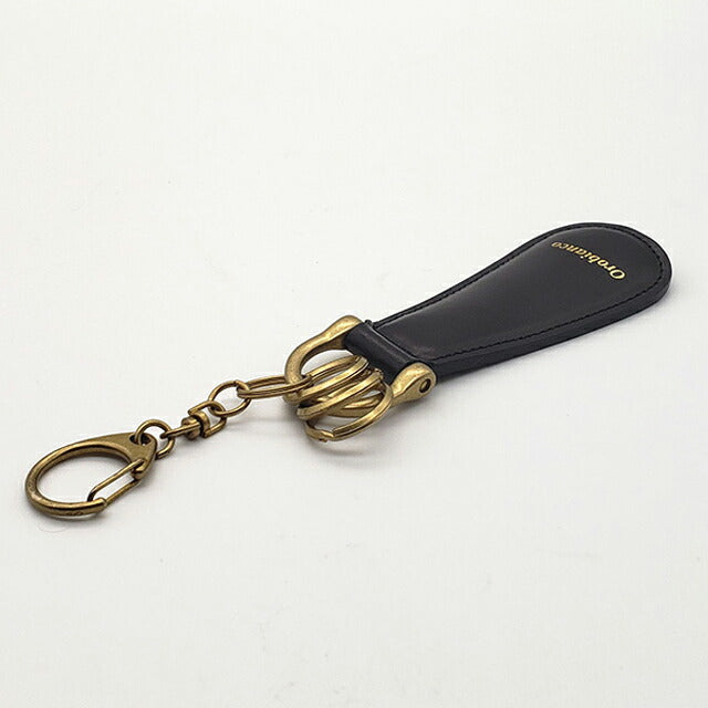 オロビアンコ キーリング メンズ レディース Orobianco 真鍮、牛革 シューホーン 靴べら ORKY-003 BK ブラック 小物 ORKY-003-BK