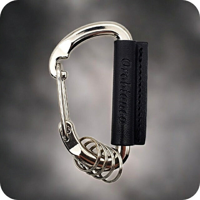 オロビアンコ キーリング メンズ レディース Orobianco 真鍮、牛革 革 レザー ORKY-004 BK ブラック 小物 ORKY-004-BK