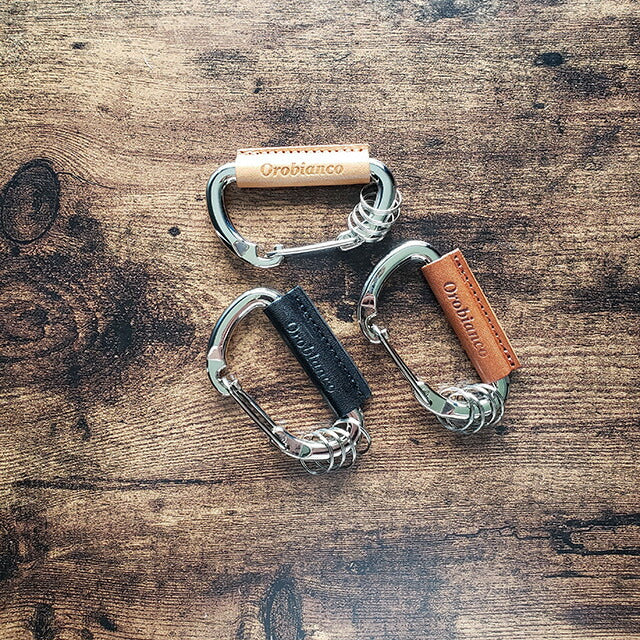 オロビアンコ キーリング メンズ レディース Orobianco 真鍮、牛革 革 レザー ORKY-004 CA キャメル 小物 ORKY-004-CA