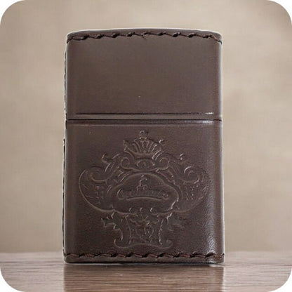 オロビアンコ ライター メンズ レディース ブランド Orobianco 真鍮、牛革 ZIPPO 革巻き ORZ-001 BR ブラウン 小物 ORZ-001-BR