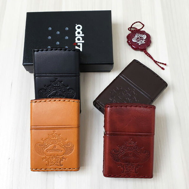 オロビアンコ ライター メンズ レディース ブランド Orobianco 真鍮、牛革 ZIPPO 革巻き ORZ-001 CA キャメル 小物 ORZ-001-CA