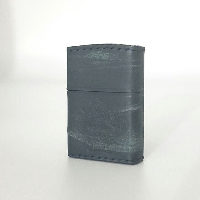 オロビアンコ ライター メンズ レディース Orobianco 真鍮、牛革（手縫い+ダメージ加工） ZIPPO 革巻き ORZ-001 NV ダメージネイビー 小物 ORZ-001-NV