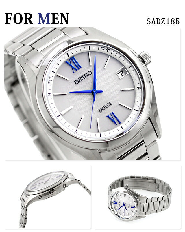 Pair watch Seiko Dolce &amp; Exceline Radio Solar Silver Watch Titanium SEIKO Watch Coming of Age Celebration Present Gift pair-dolce13