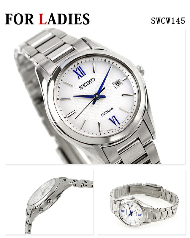 Pair watch Seiko Dolce &amp; Exceline Radio Solar Silver Watch Titanium SEIKO Watch Coming of Age Celebration Present Gift pair-dolce13