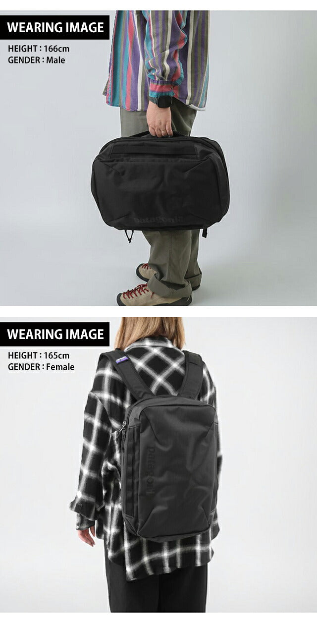 Patagonia 背包男式女式品牌 PATAGONIA Refugio 背包 30L 背包背囊书包徽标単色 47929 PATA-47929-BLK