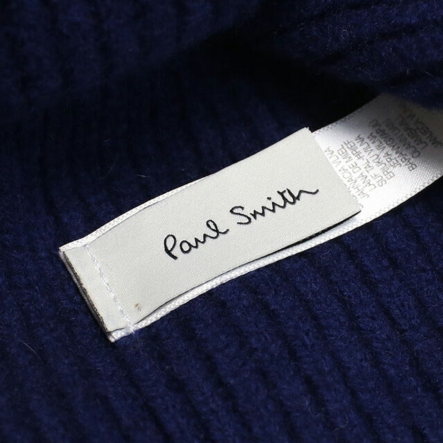 ポール・スミス ニットキャップ メンズ ブランド Paul Smith ウール100% スコットランド M1A202G ブルー系 帽子 PAUM1A202GB021