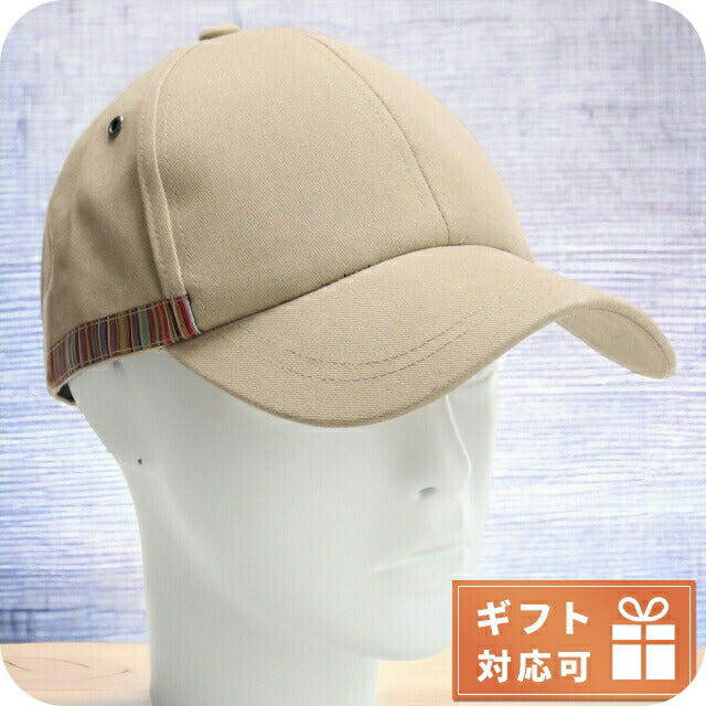ポール・スミス キャップ メンズ コットン100% M1A385F BEIGE ベージュ系 小物 PAUM1A385FA011