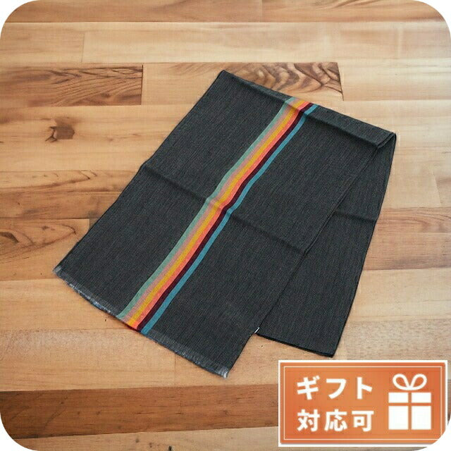 ポール・スミス マフラー メンズ ウール89% シルク11% イタリア M1A454D グレー系 小物 PAUM1A454D021