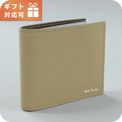 ポール・スミス 二折財布小銭入付き メンズ ブランド Paul Smith レザー M1A4833 カーキ 財布 PAUM1A4833351
