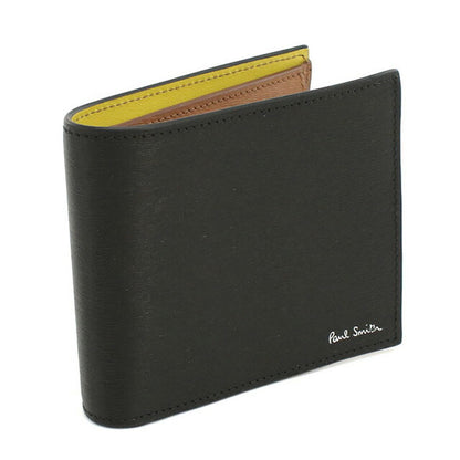 ポール・スミス 二折財布小銭入付き メンズ ブランド Paul Smith レザー M1A4833 ブラック 財布 PAUM1A4833361