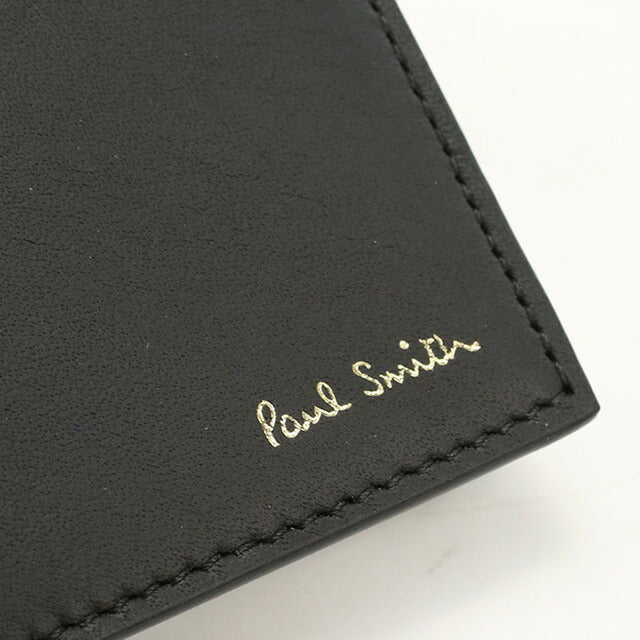 ポール・スミス 二折財布小銭入付き メンズ ブランド Paul Smith レザー M1A4833 ブラック 財布 PAUM1A4833371