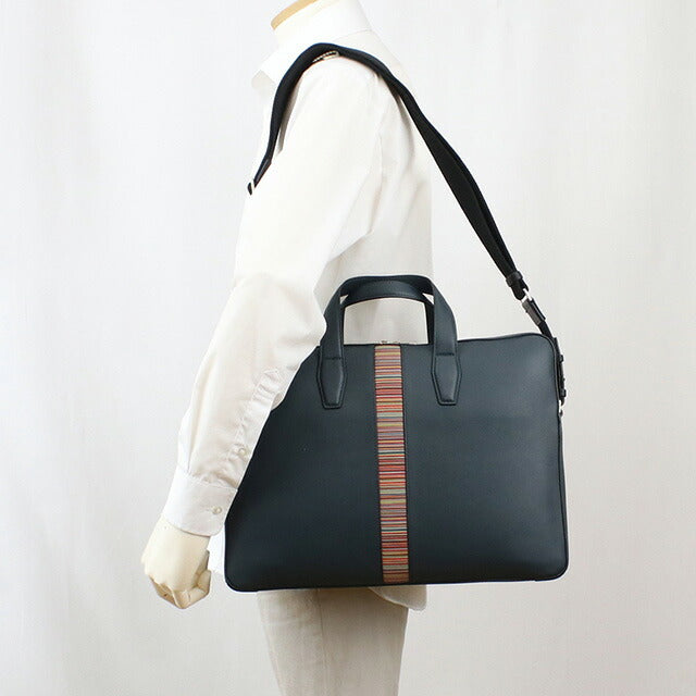 ポール・スミス ブリーフケース メンズ ブランド Paul Smith レザー タイ M1A6603 BLUE ブルー系 バッグ PAUM1A6603041