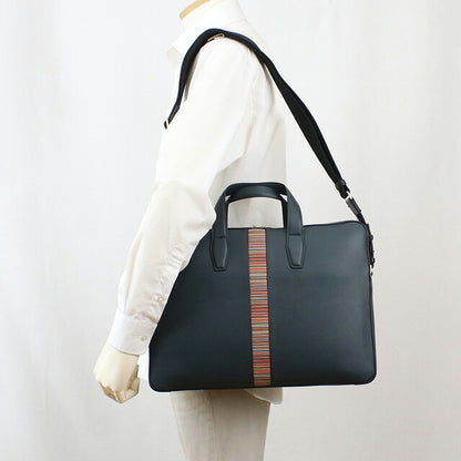 ポール・スミス ブリーフケース メンズ ブランド Paul Smith レザー タイ M1A6603 BLUE ブルー系 バッグ PAUM1A6603041