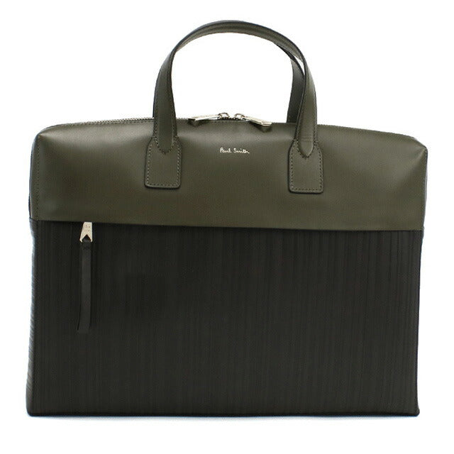 ポール・スミス ブリーフケース メンズ ブランド Paul Smith レザー タイ M1A7167 GREEN カーキ ブラック バッグ PAUM1A7167031