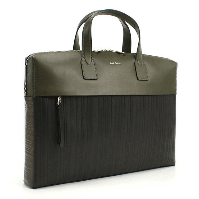 ポール・スミス ブリーフケース メンズ ブランド Paul Smith レザー タイ M1A7167 GREEN カーキ ブラック バッグ PAUM1A7167031
