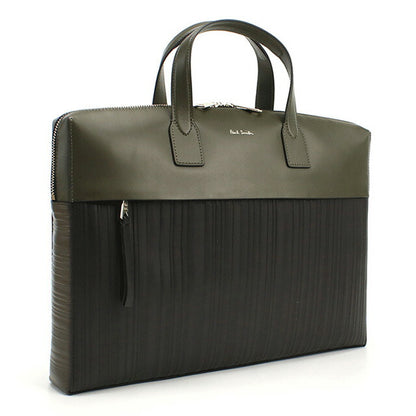 ポール・スミス ブリーフケース メンズ ブランド Paul Smith レザー タイ M1A7167 GREEN カーキ ブラック バッグ PAUM1A7167031