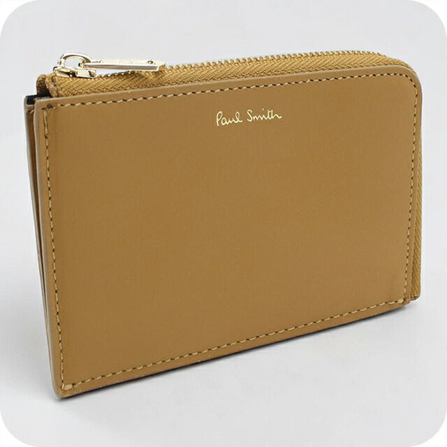 ポール・スミス コインケース コンパクト メンズ ブランド Paul Smith フラグメントケース レザー M1A8020 ベージュ PAUM1A8020021