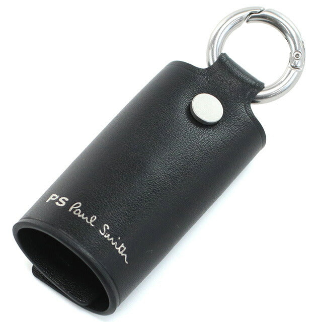 ポールスミスPaul Smith ブラックレザー キーリングホルダー２連 新品 imgrc0094243393.jpg