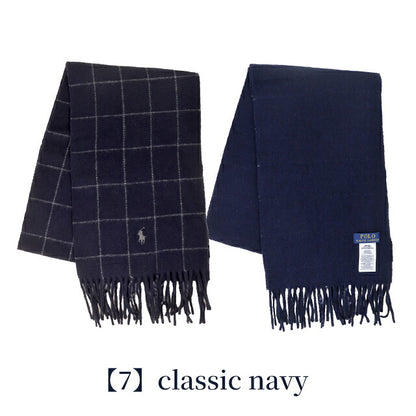 2026 最新 Polo Ralph Lauren 围巾披肩男式女式 POLO RALPH LAUREN 双面徽标格纹平纹意大利制造 PC0743 型号可供选择 PC0743