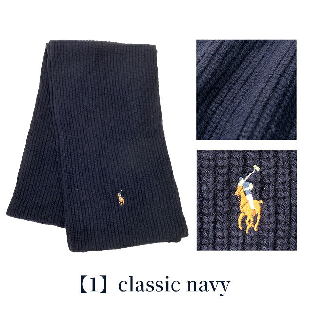 2026 最新 ポロ ラルフローレン マフラー ストール メンズ レディース ブランド POLO RALPH LAUREN ロゴ 無地 PC0972 黒 青 ネイビー グレー 選べるモデル PC0972