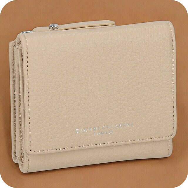 ジャンニキアリーニ 三つ折り財布 レディース ブランド GIANNI CHIARINI PF 5080 GRN ベージュ PF5080GRN-PHARD