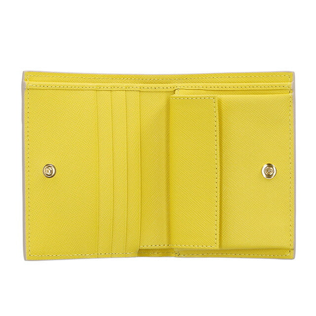 マルニ 二つ折り財布 レディース ブランド MARNI PFMOQ14U07-LV520 レモンイエロー PFMOQ14U07LV520-Z618W