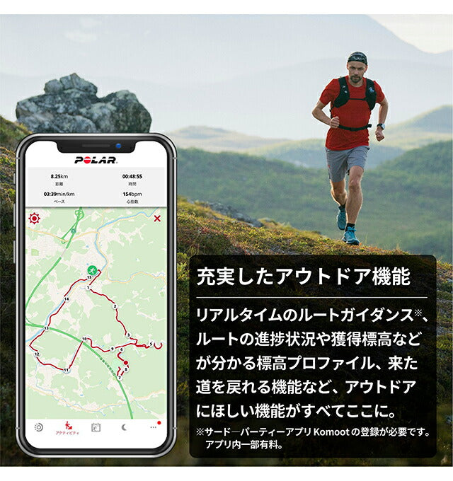 ポラール GRIT X PRO TITAN M/L スマートウォッチ メンズ