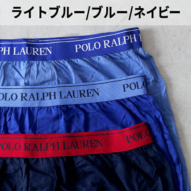 ポロ ラルフ ローレン トランクス メンズ ブランド S M L 3枚セット ワンポイント 下着 アンダーウェア 赤 黒 選べるモデル POLO-KNIT-BOXER