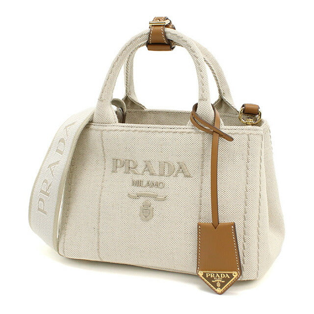 PRADA プラダ　トートバッグ　ベージュ PRADA - 【未使用】PRADA プラダ❤トートバッグ ベージュ 牛革