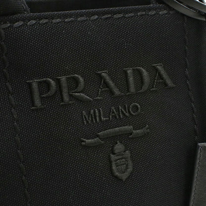 プラダ トートバッグ レディース ブランド PRADA CANAPA RICAMO 2WAY 1BA038 ブラック PRA1BA038021