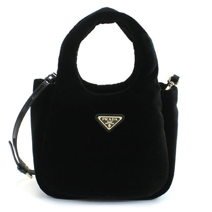 プラダ ハンドバッグ レディース ブランド PRADA VELLUTO ベルベット イタリア 1BA410 NERO ブラック バッグ PRA1BA410011