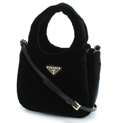 プラダ ハンドバッグ レディース ブランド PRADA VELLUTO ベルベット イタリア 1BA410 NERO ブラック バッグ PRA1BA410011