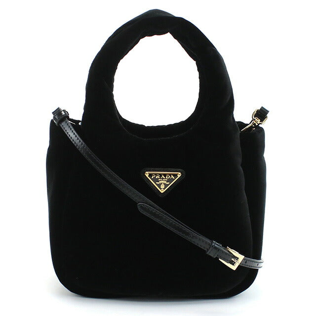 プラダ ハンドバッグ レディース ブランド PRADA VELLUTO ベルベット イタリア 1BA410 NERO ブラック バッグ PRA1BA410011