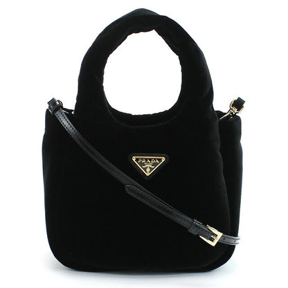プラダ ハンドバッグ レディース ブランド PRADA VELLUTO ベルベット イタリア 1BA410 NERO ブラック バッグ PRA1BA410011